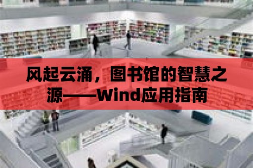 風(fēng)起云涌，圖書館的智慧之源——Wind應(yīng)用指南