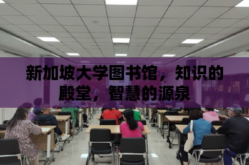 新加坡大學圖書館，知識的殿堂，智慧的源泉