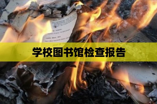 學校圖書館檢查報告