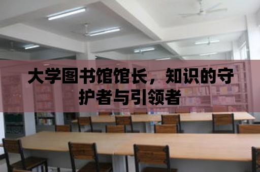 大學(xué)圖書館館長，知識(shí)的守護(hù)者與引領(lǐng)者