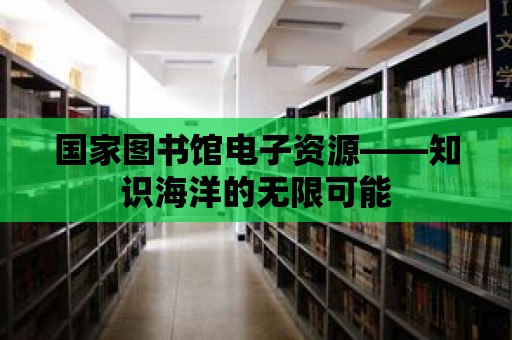 國(guó)家圖書館電子資源——知識(shí)海洋的無(wú)限可能