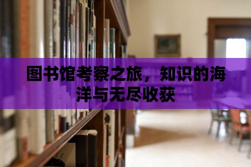 圖書(shū)館考察之旅，知識(shí)的海洋與無(wú)盡收獲