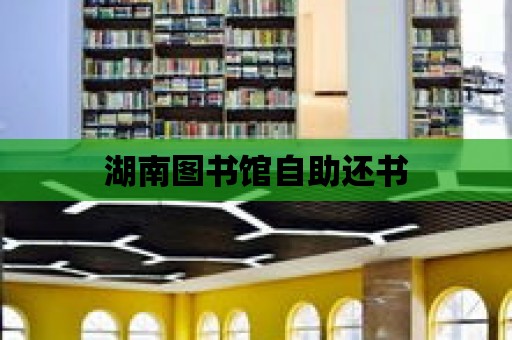 湖南圖書館自助還書