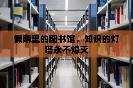 假期里的圖書館，知識的燈塔永不熄滅