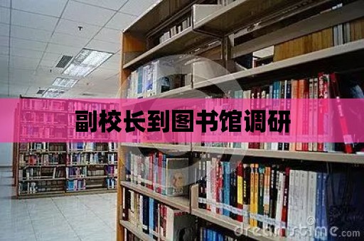 副校長(zhǎng)到圖書館調(diào)研