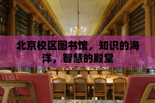 北京校區(qū)圖書館，知識(shí)的海洋，智慧的殿堂