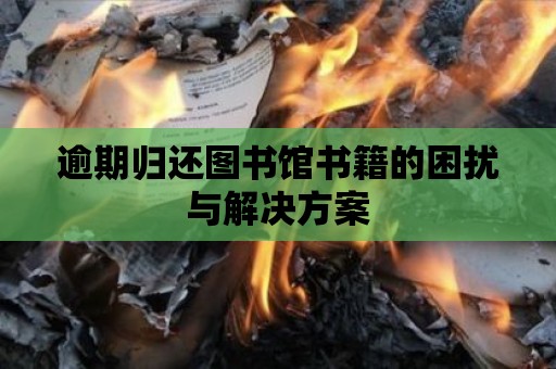 逾期歸還圖書館書籍的困擾與解決方案