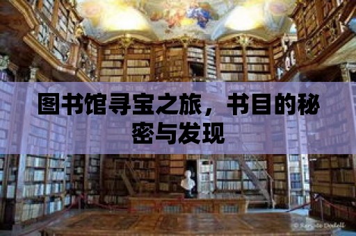 圖書館尋寶之旅，書目的秘密與發(fā)現(xiàn)