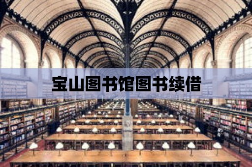 寶山圖書館圖書續(xù)借