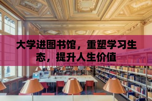 大學進圖書館，重塑學習生態(tài)，提升人生價值