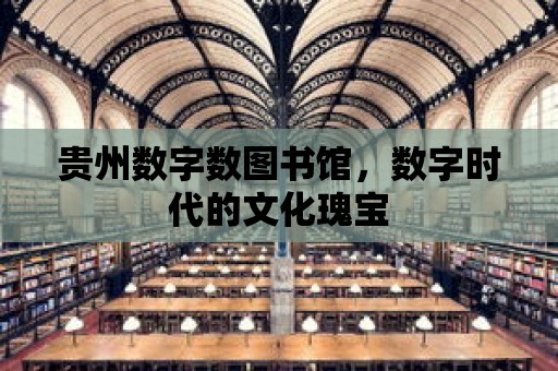 貴州數字數圖書館，數字時代的文化瑰寶