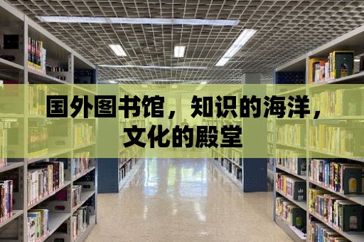 國外圖書館，知識的海洋，文化的殿堂