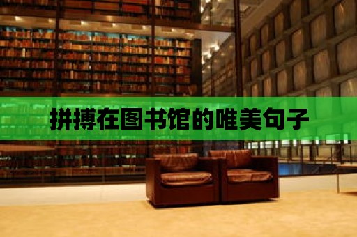 拼搏在圖書館的唯美句子