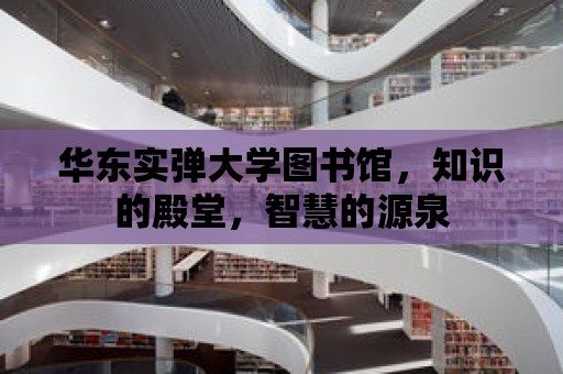 華東實彈大學圖書館，知識的殿堂，智慧的源泉