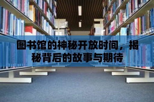 圖書館的神秘開放時間，揭秘背后的故事與期待