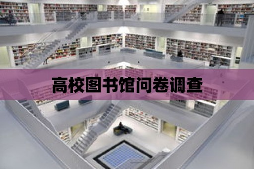 高校圖書館問卷調查