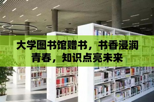 大學圖書館贈書，書香浸潤青春，知識點亮未來