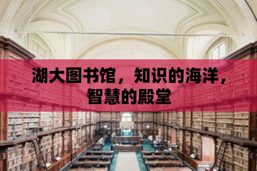 湖大圖書館，知識的海洋，智慧的殿堂