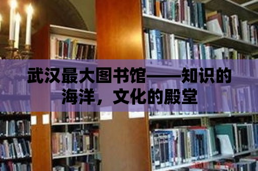 武漢最大圖書館——知識的海洋，文化的殿堂