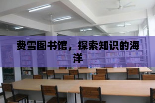 費雪圖書館，探索知識的海洋