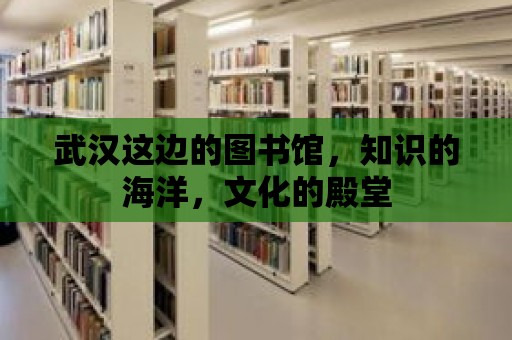 武漢這邊的圖書館，知識的海洋，文化的殿堂