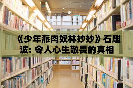 《少年派肉奴林妙妙》石雕波: 令人心生敬畏的真相