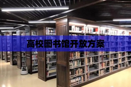 高校圖書館開放方案