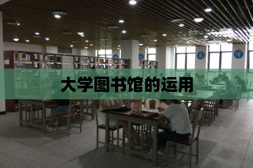 大學圖書館的運用