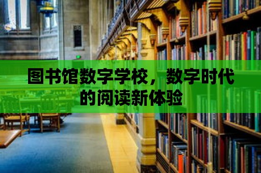 圖書館數字學校，數字時代的閱讀新體驗