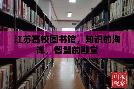 江蘇高校圖書館，知識的海洋，智慧的殿堂