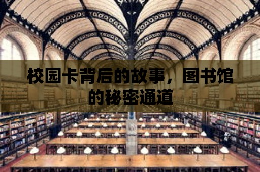 校園卡背后的故事，圖書館的秘密通道