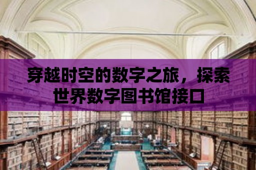 穿越時空的數字之旅，探索世界數字圖書館接口