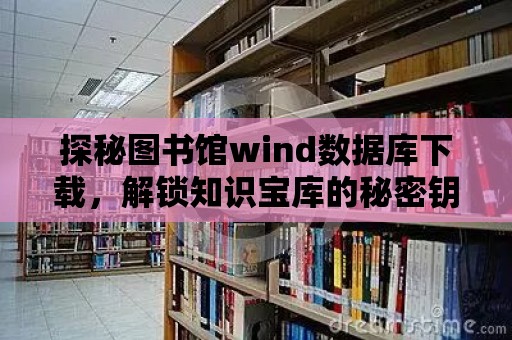 探秘圖書館wind數據庫下載，解鎖知識寶庫的秘密鑰匙