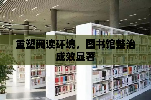 重塑閱讀環境，圖書館整治成效顯著