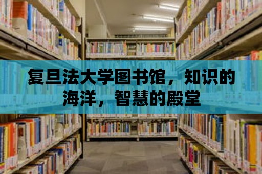 復旦法大學圖書館，知識的海洋，智慧的殿堂