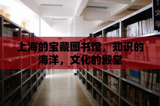 上海的寶藏圖書館，知識的海洋，文化的殿堂