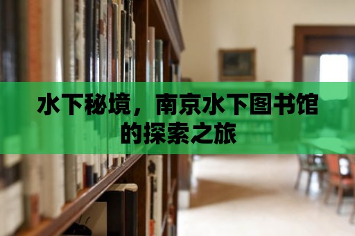 水下秘境，南京水下圖書館的探索之旅