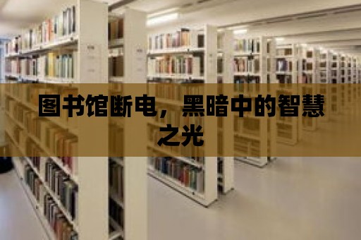 圖書館斷電，黑暗中的智慧之光