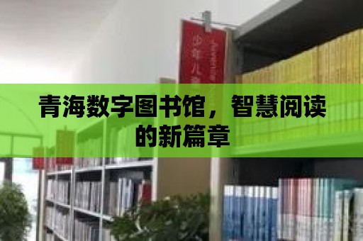 青海數字圖書館，智慧閱讀的新篇章