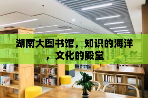 湖南大圖書館，知識的海洋，文化的殿堂