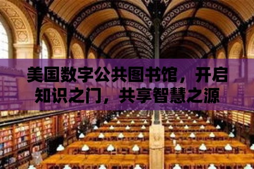 美國數字公共圖書館，開啟知識之門，共享智慧之源