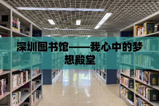 深圳圖書館——我心中的夢想殿堂