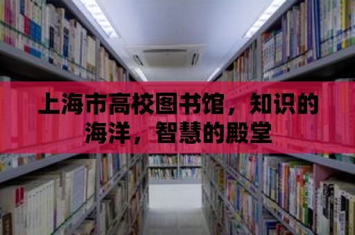 上海市高校圖書館，知識的海洋，智慧的殿堂