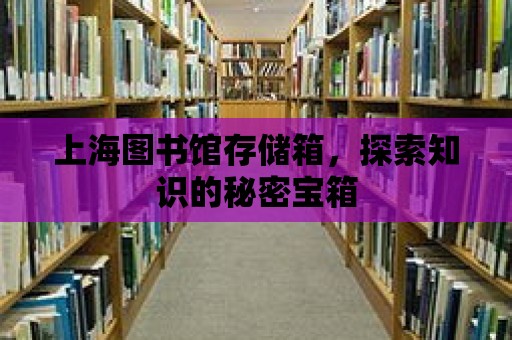 上海圖書館存儲箱，探索知識的秘密寶箱