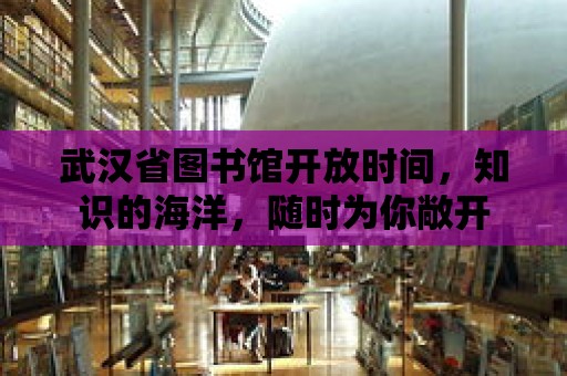 武漢省圖書館開放時間，知識的海洋，隨時為你敞開