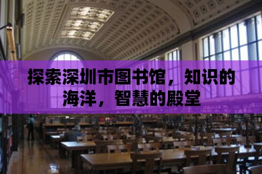 探索深圳市圖書館，知識的海洋，智慧的殿堂