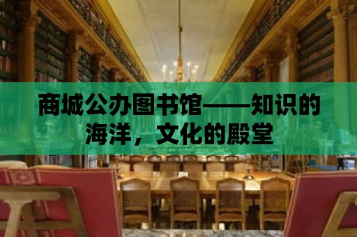 商城公辦圖書館——知識的海洋，文化的殿堂