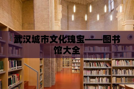 武漢城市文化瑰寶——圖書館大全