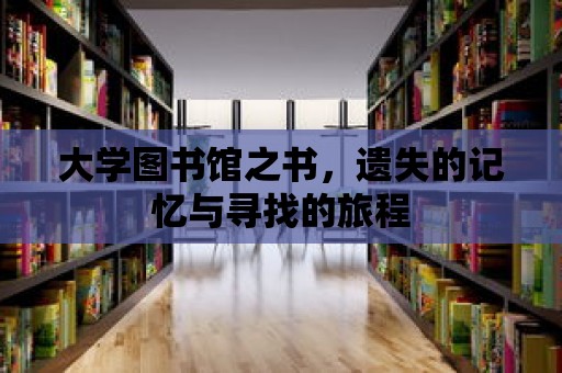 大學圖書館之書，遺失的記憶與尋找的旅程