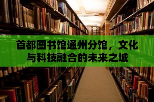 首都圖書館通州分館，文化與科技融合的未來之城